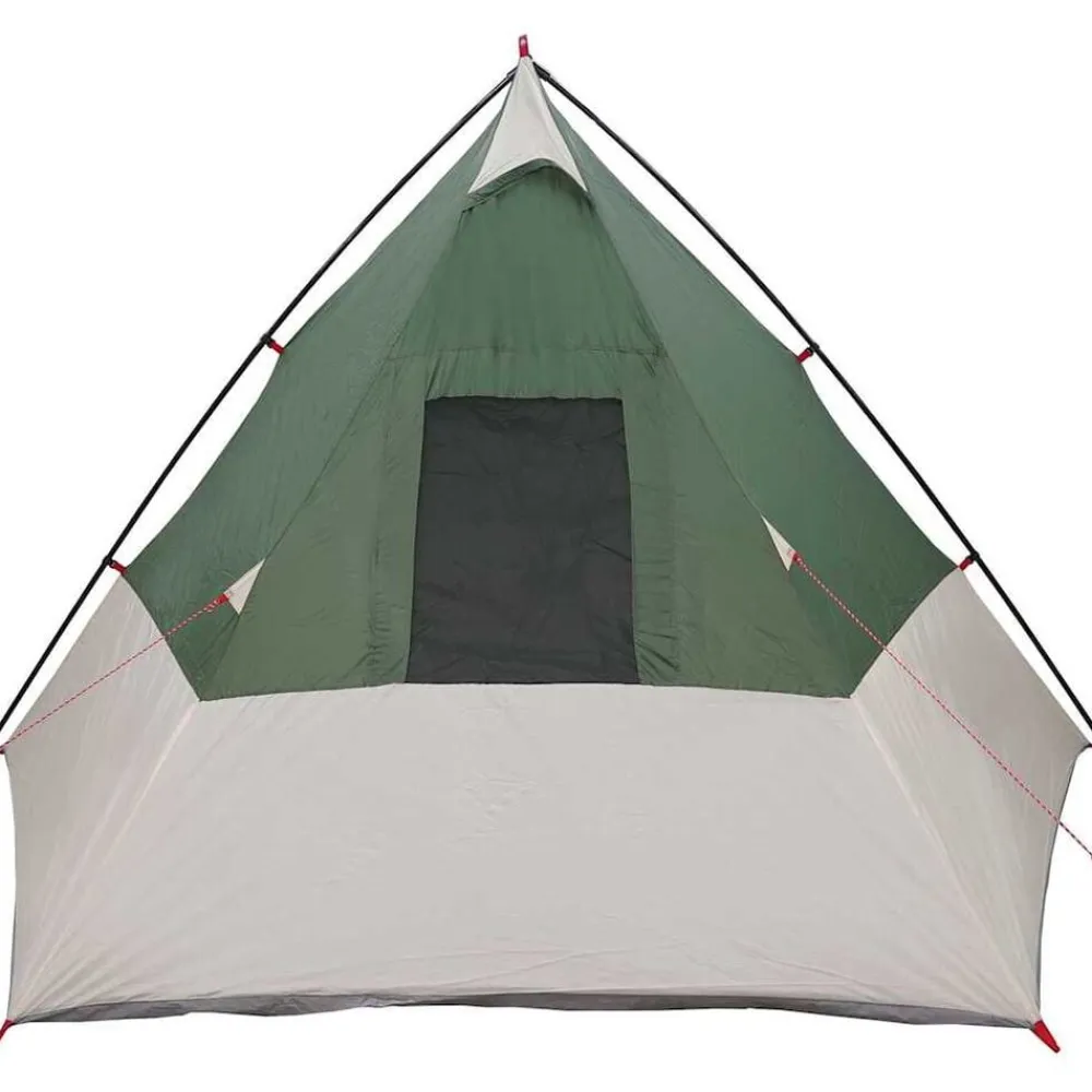 vidaXL Carpa Tipi con techo 383 x 338 x 217 cm tafetán Verde Hot