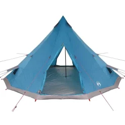 vidaXL Carpa Tipi con techo 560 x 560 x 300 cm tafetán Azul Discount