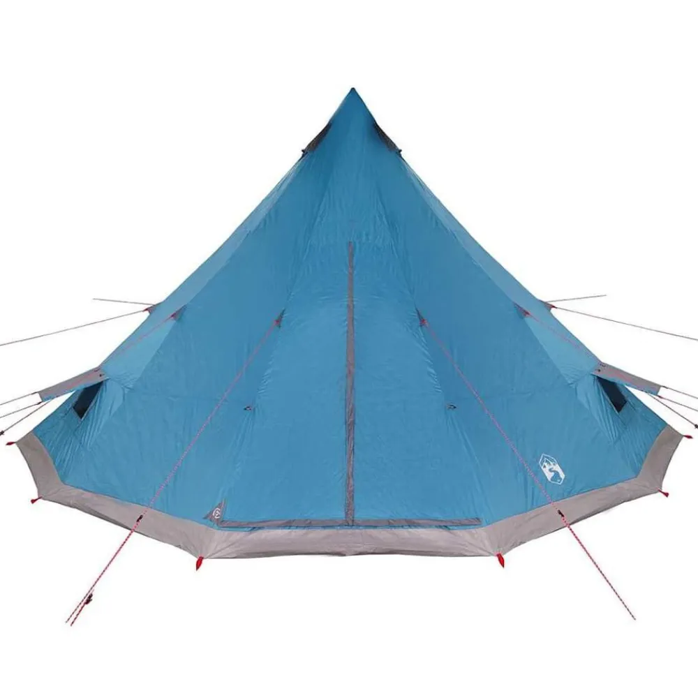 vidaXL Carpa Tipi con techo 560 x 560 x 300 cm tafetán Azul Discount