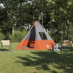 vidaXL Actividades Al Aire Libre-Carpa Tipi con techo 383 x 338 x 217 cm tafetán