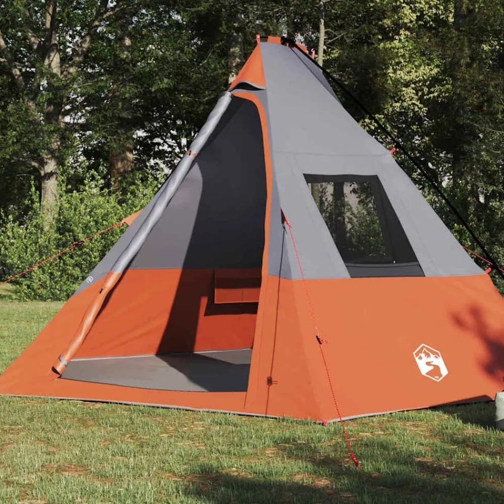 vidaXL Actividades Al Aire Libre-Carpa Tipi con techo 383 x 338 x 217 cm tafetán