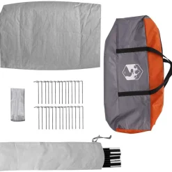 vidaXL Actividades Al Aire Libre-Carpa Tipi con techo 383 x 338 x 217 cm tafetán