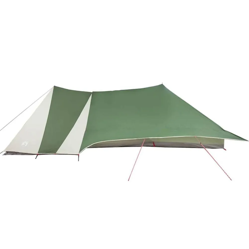 vidaXL Carpa Tipi con techo 660 x 456 x 200 cm tafetán Verde Outlet