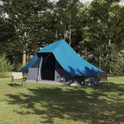 vidaXL Carpa Tipi con techo 364 x 281 x 257 cm tafetán Azul Online