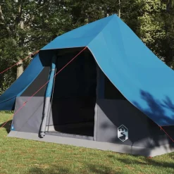 vidaXL Carpa Tipi con techo 364 x 281 x 257 cm tafetán Azul Online