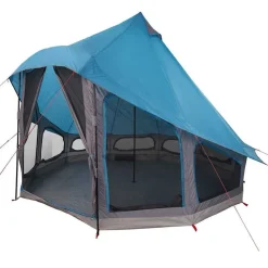 vidaXL Carpa Tipi con techo 404 x 370 x 270 cm tafetán Azul Outlet