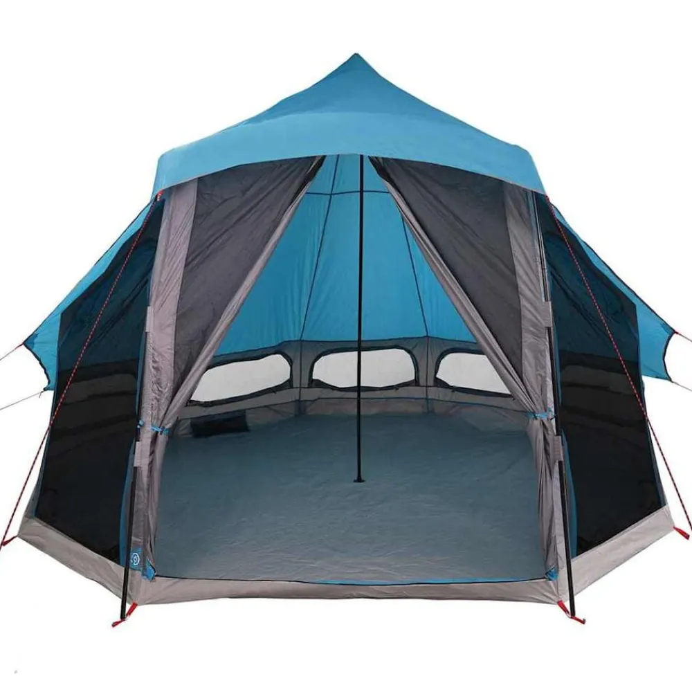 vidaXL Carpa Tipi con techo 404 x 370 x 270 cm tafetán Azul Outlet