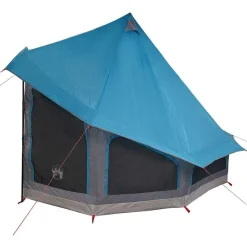 vidaXL Carpa Tipi con techo 404 x 370 x 270 cm tafetán Azul Outlet