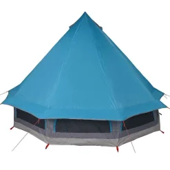 vidaXL Carpa Tipi con techo 404 x 370 x 270 cm tafetán Azul Outlet
