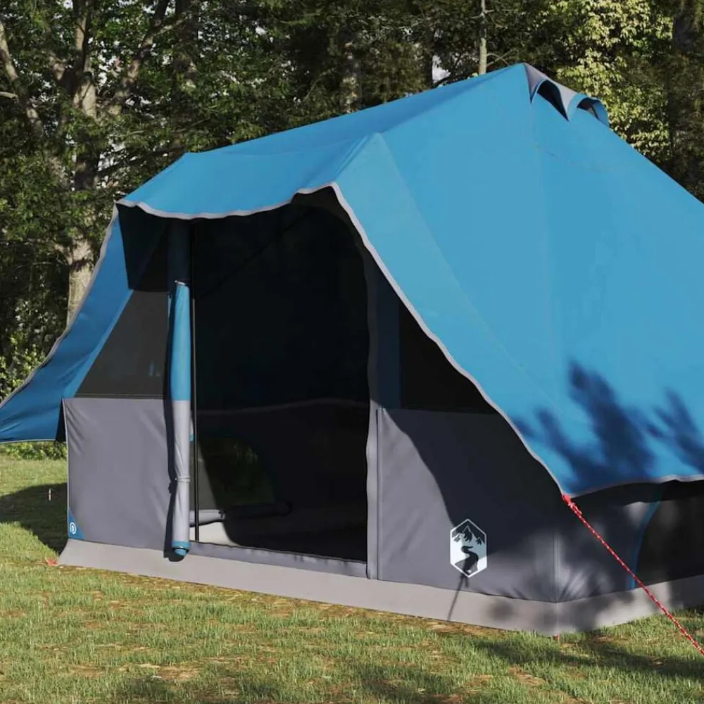 vidaXL Carpa Tipi con techo 358 x 296 x 258 cm tafetán Azul Sale