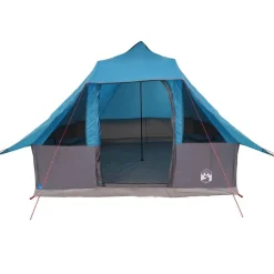 vidaXL Carpa Tipi con techo 358 x 296 x 258 cm tafetán Azul Sale