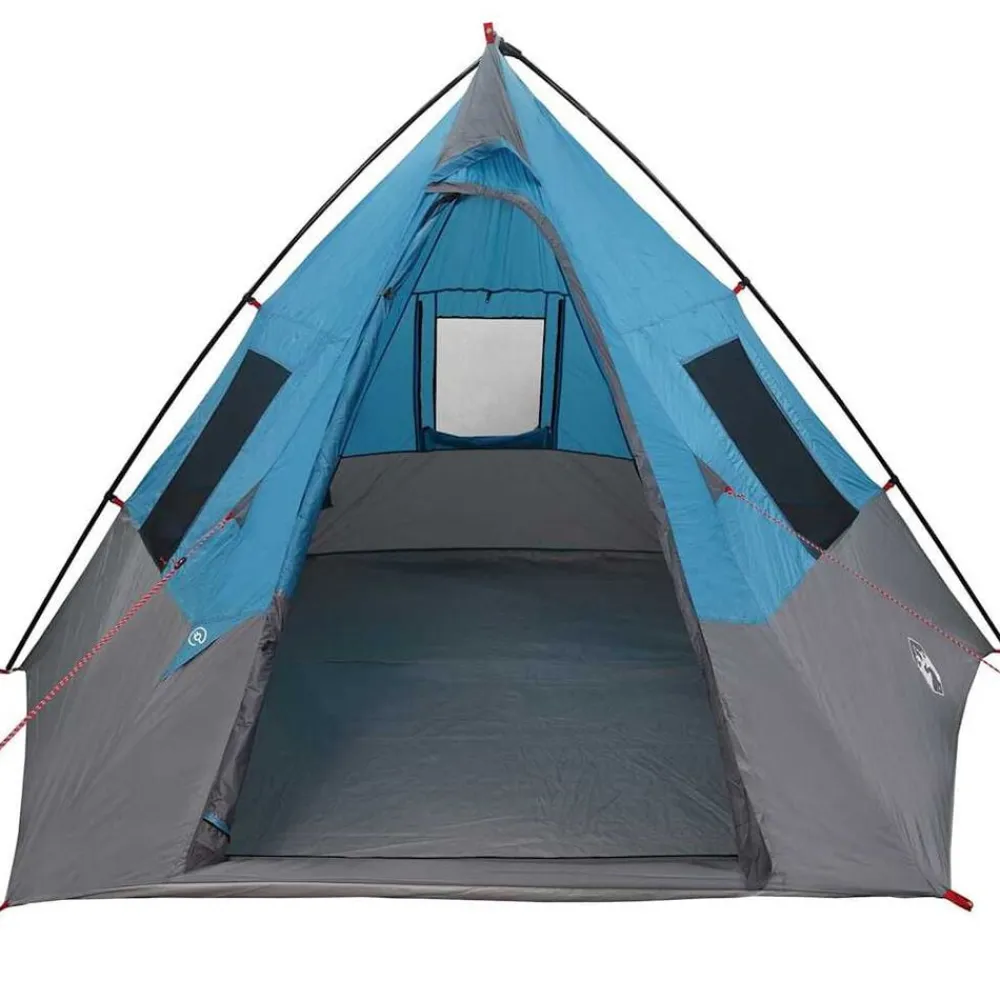vidaXL Carpa Tipi con techo 383 x 338 x 217 cm tafetán Azul Best