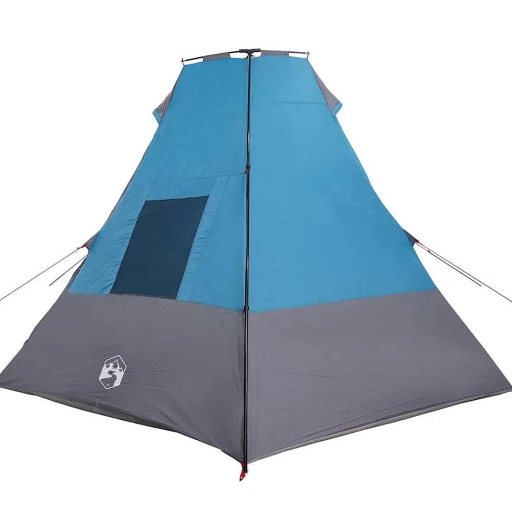 vidaXL Carpa Tipi con techo 383 x 338 x 217 cm tafetán Azul Best