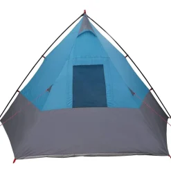 vidaXL Carpa Tipi con techo 383 x 338 x 217 cm tafetán Azul Best