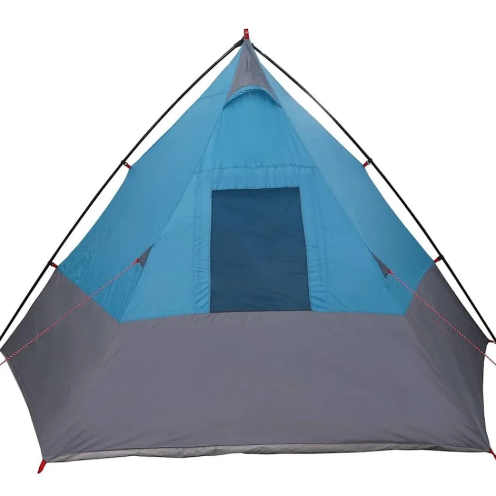 vidaXL Carpa Tipi con techo 383 x 338 x 217 cm tafetán Azul Best