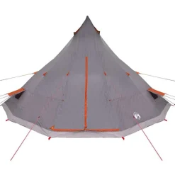 vidaXL Carpa Tipi con techo 560 x 560 x 300 cm tafetán Gris y naranja Best