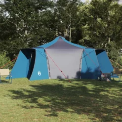 vidaXL Carpa Tipi con techo 492 x 492 x 275 cm tafetán Azul