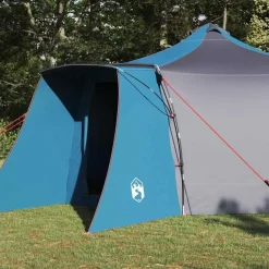 vidaXL Carpa Tipi con techo 492 x 492 x 275 cm tafetán Azul