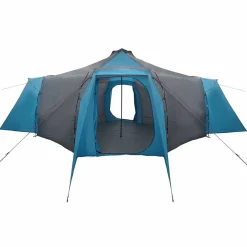 vidaXL Carpa Tipi con techo 492 x 492 x 275 cm tafetán Azul