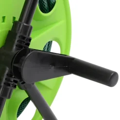 vidaXL Carrete de manguera con set de racores PVC verde 0,5