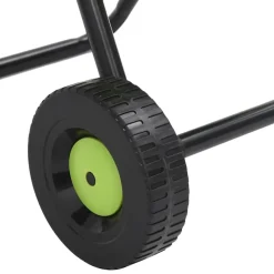 vidaXL Carrete de manguera con set de racores PVC verde 0,5