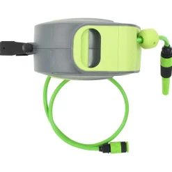 vidaXL Carrete de manguera retráctil automático de pared 10+1 m Discount