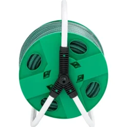 vidaXL Carrete de rollo para manguera de pie PVC verde 20 m Clearance