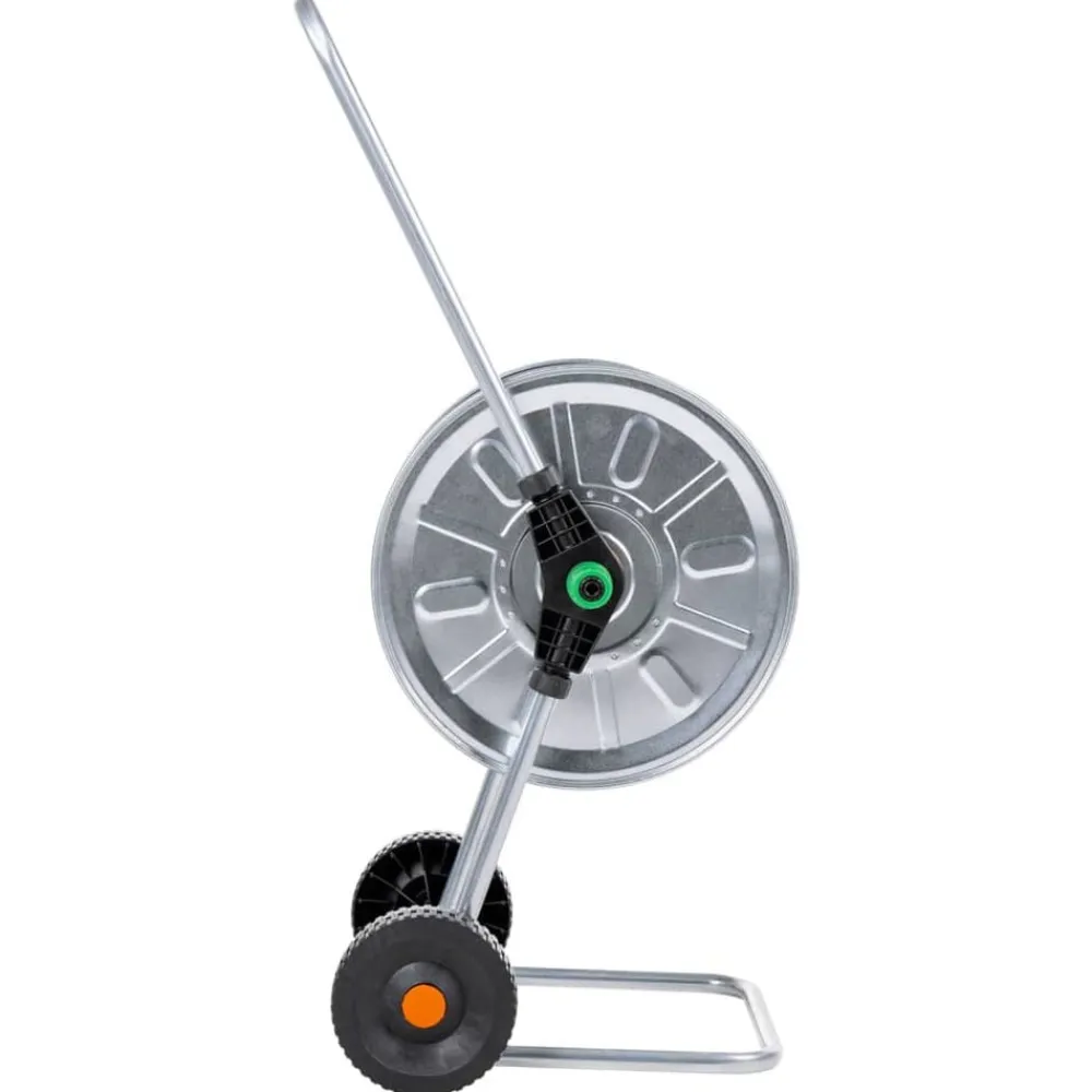 vidaXL Carrete de rollo para manguera de 50 m 1/2" o 35 m 3/4" acero Best