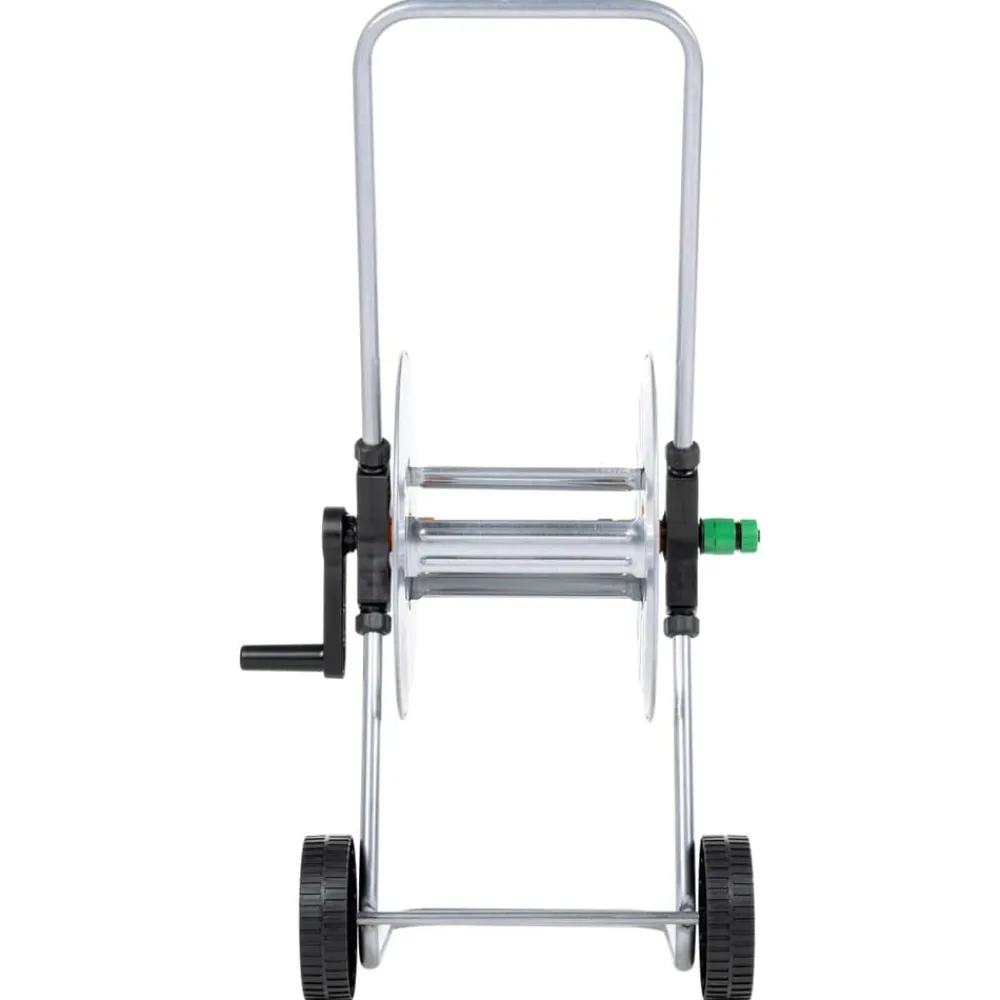 vidaXL Carrete de rollo para manguera de 50 m 1/2" o 35 m 3/4" acero Best