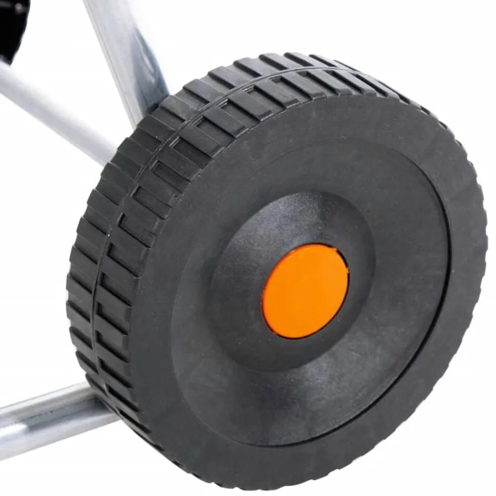vidaXL Carrete de rollo para manguera de 50 m 1/2" o 35 m 3/4" acero Best