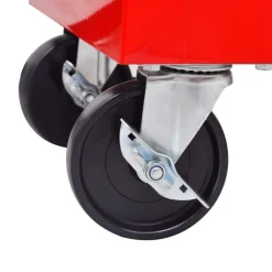 vidaXL Carrito caja de herramientas 5 cajones Rojo