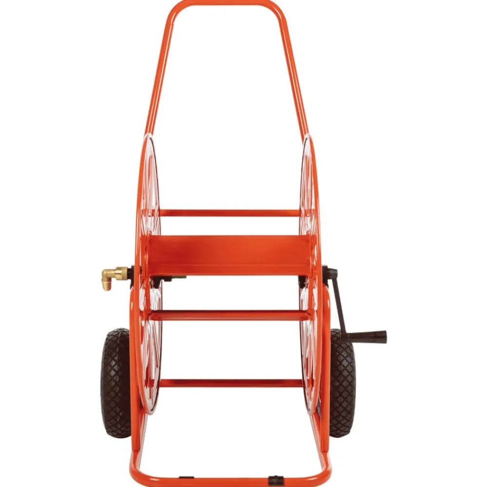 vidaXL Accesorios De Bricolaje-Carrito carrete para manguera de 140 m 3/4" acero
