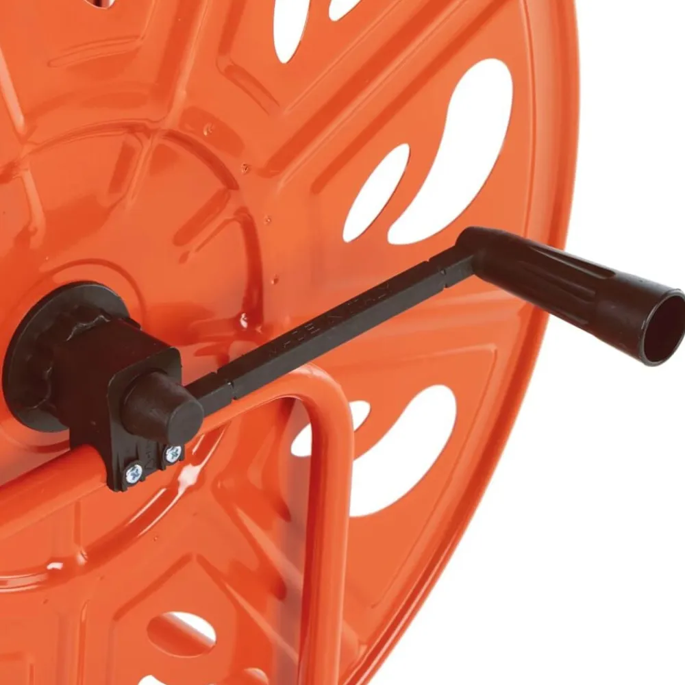 vidaXL Accesorios De Bricolaje-Carrito carrete para manguera de 140 m 3/4" acero