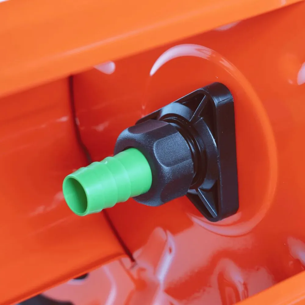 vidaXL Accesorios De Bricolaje-Carrito carrete para manguera de 140 m 3/4" acero