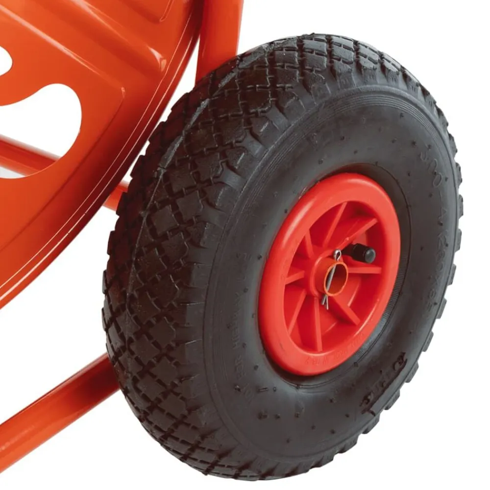 vidaXL Accesorios De Bricolaje-Carrito carrete para manguera de 140 m 3/4" acero