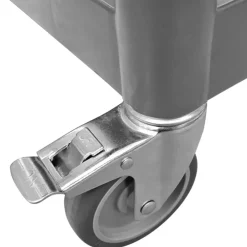 vidaXL Carrito de 3 niveles aluminio 77x34x72 cm Gris Best
