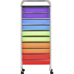 vidaXL Carrito de almacenaje portátil XXL 15 cajones plástico Multicolor Best