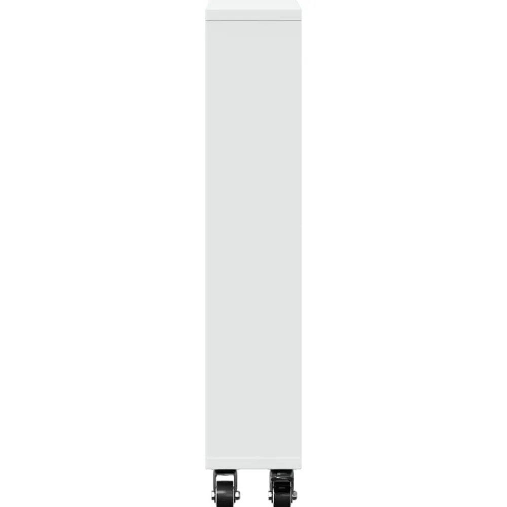 vidaXL Estanterías-Carrito de almacenaje estrecho madera 48x13x68 cm