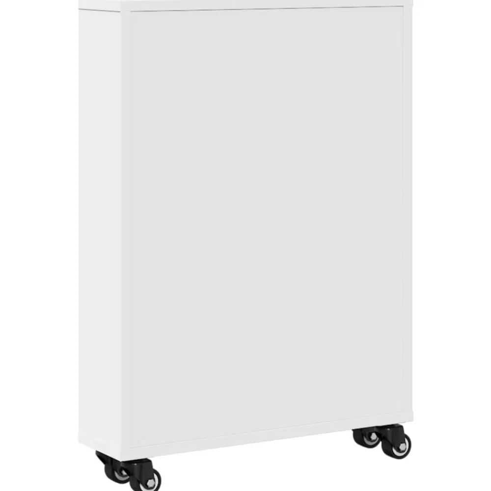 vidaXL Estanterías-Carrito de almacenaje estrecho madera 48x13x68 cm