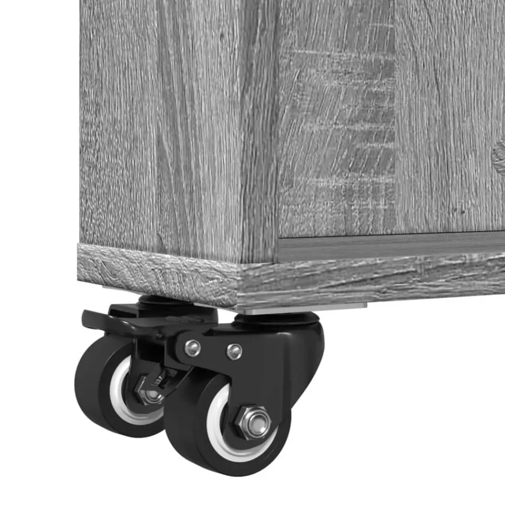 vidaXL Estanterías-Carrito de almacenaje estrecho madera 48x13x68 cm