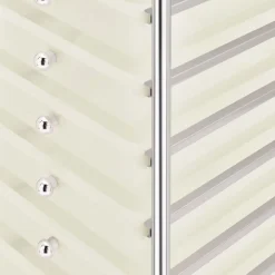 vidaXL Carrito de almacenaje portátil 10 cajones plástico Blanco