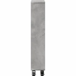 vidaXL Estanterías-Carrito de almacenaje estrecho madera gris hormigón 48x13x68 cm