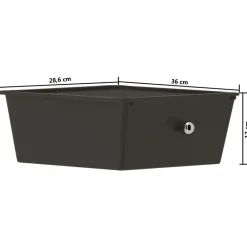vidaXL Carrito de almacenaje portátil 4 cajones plástico Negro Online