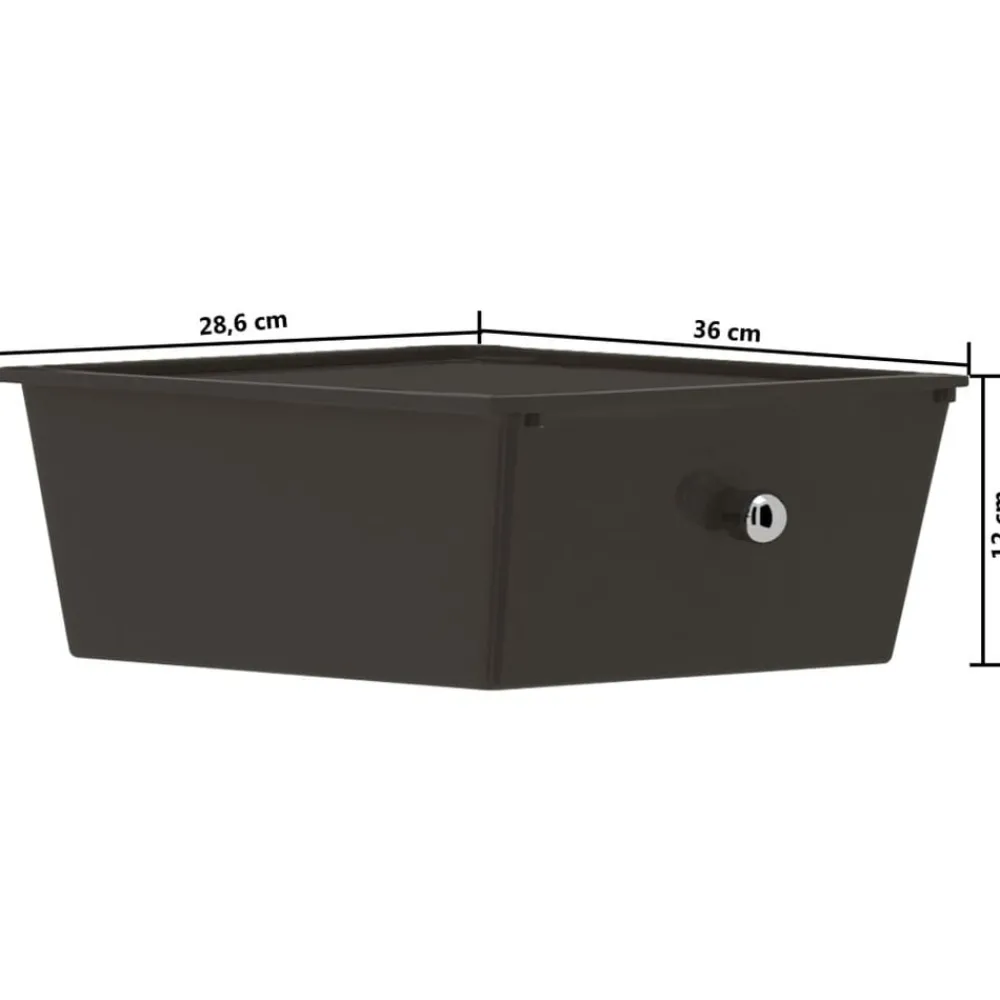 vidaXL Carrito de almacenaje portátil 4 cajones plástico Negro Online