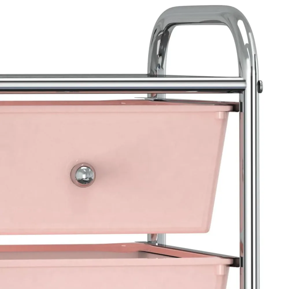vidaXL Herramientas-Carrito de almacenaje portátil 4 cajones plástico