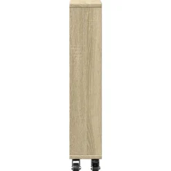 vidaXL Carrito de almacenaje estrecho 48x13x68 cm madera de ingeniería Roble Sonoma Best