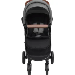 Niños vidaXL Transporte De Bebés-Carrito de bebés 2 en 1 de acero