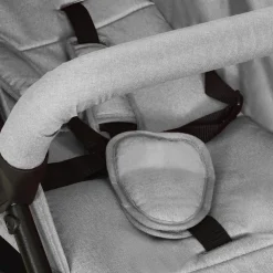 vidaXL Carrito de bebés de acero Gris claro Online