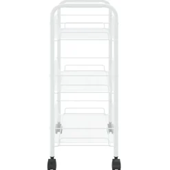 vidaXL Carros E Islas-Carrito de cocina 3 niveles hierro 46x26x64 cm