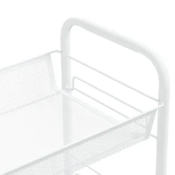 vidaXL Carros E Islas-Carrito de cocina 3 niveles hierro 46x26x64 cm